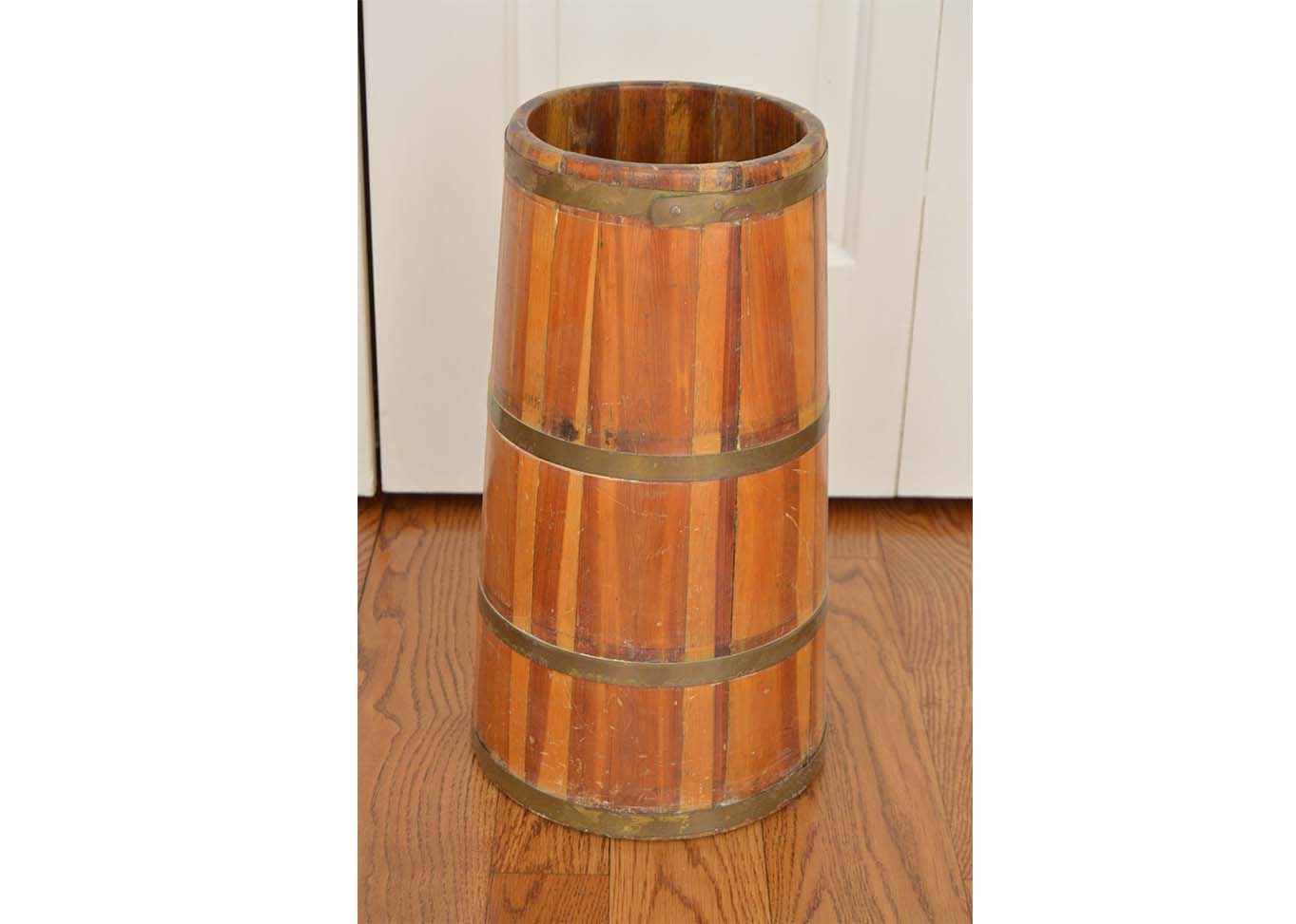 Antique Repurposed Butter Churn Umbrella Stand EBTH